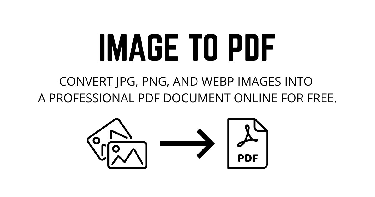 Convert Image to PDF Free - 100% Local | JustLocalTools